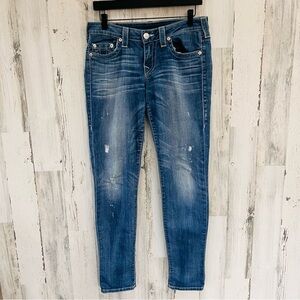 True Religion Blue Skinny Jeans for Women